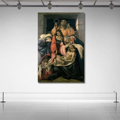 Compianto Sul Cristo Morto. Sandro Botticelli sbt15 quadro stampato su tela