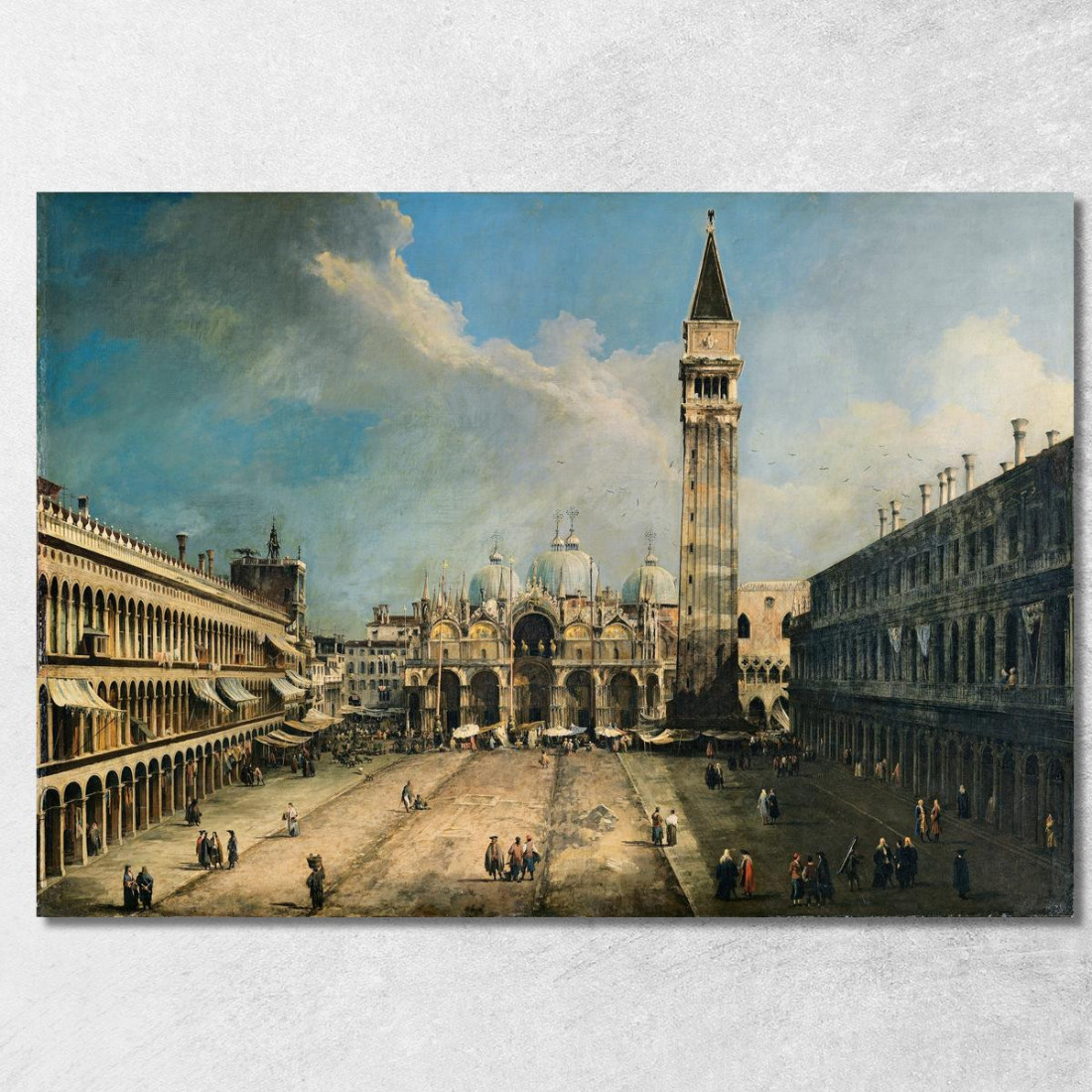 The Piazza San Marco In Venice Canaletto cnl51 quadro stampato su tela The Piazza San Marco In Venice Canaletto cnl51 quadro stampato su tela