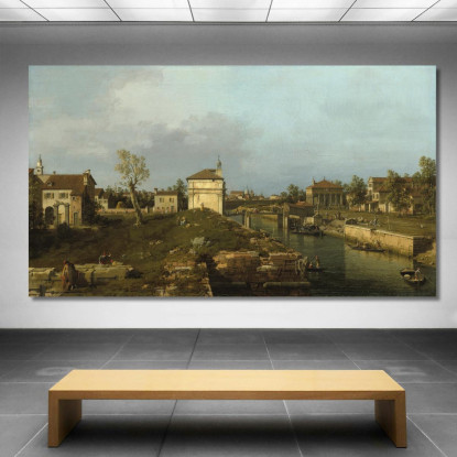 The Porta Portello Padua Canaletto cnl53 quadro stampato su tela