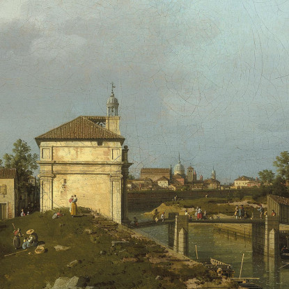 The Porta Portello Padua Canaletto cnl53 quadro stampato su tela