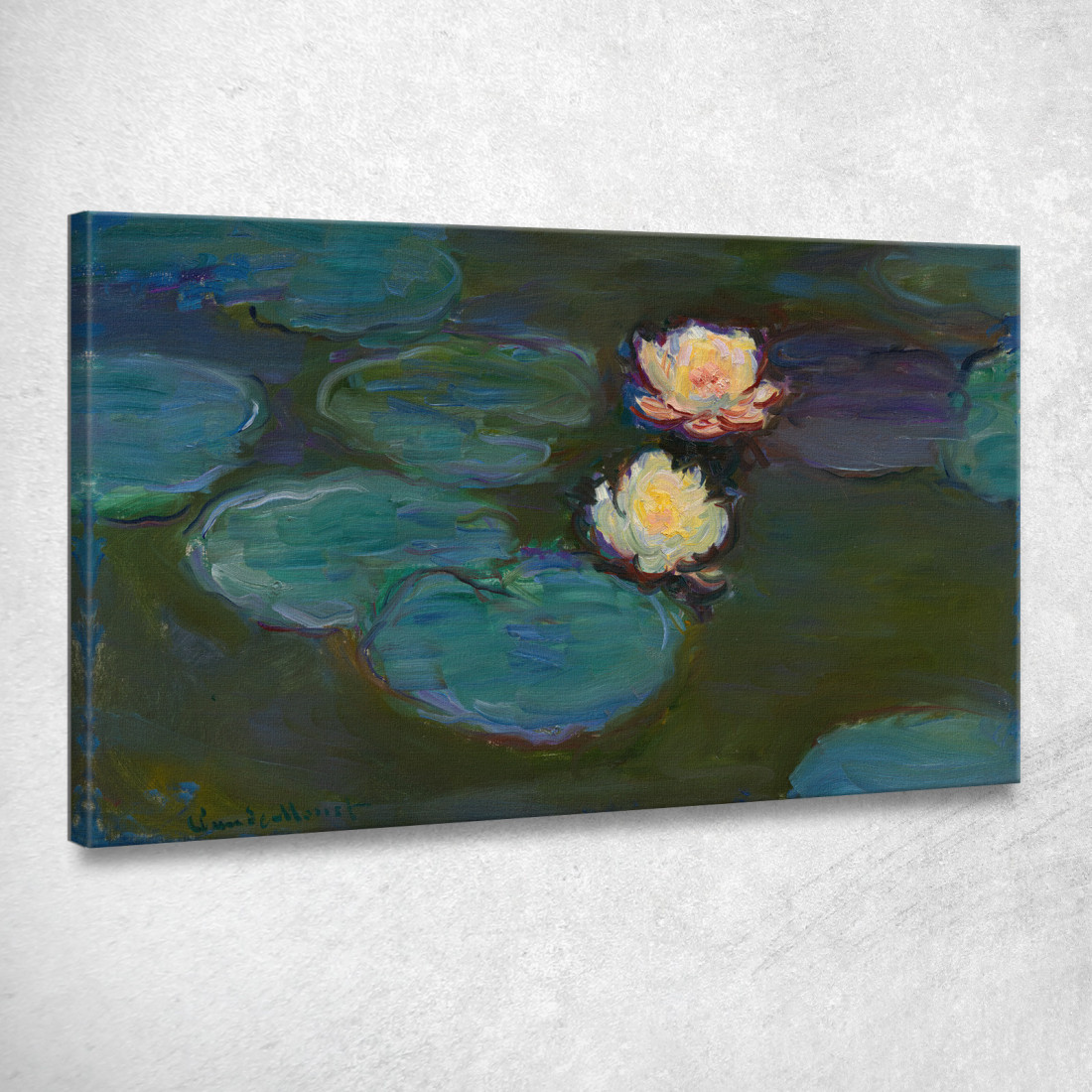 Ninfee Claude Monet mnt282 quadro stampato su tela Ninfee Claude Monet mnt282 quadro stampato su tela