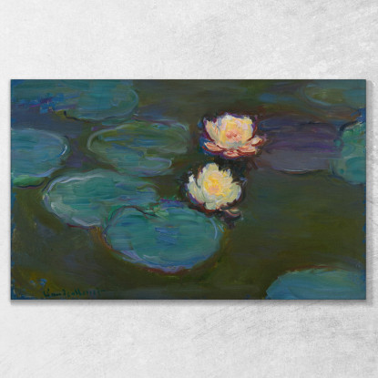 Ninfee Claude Monet mnt282 quadro stampato su tela