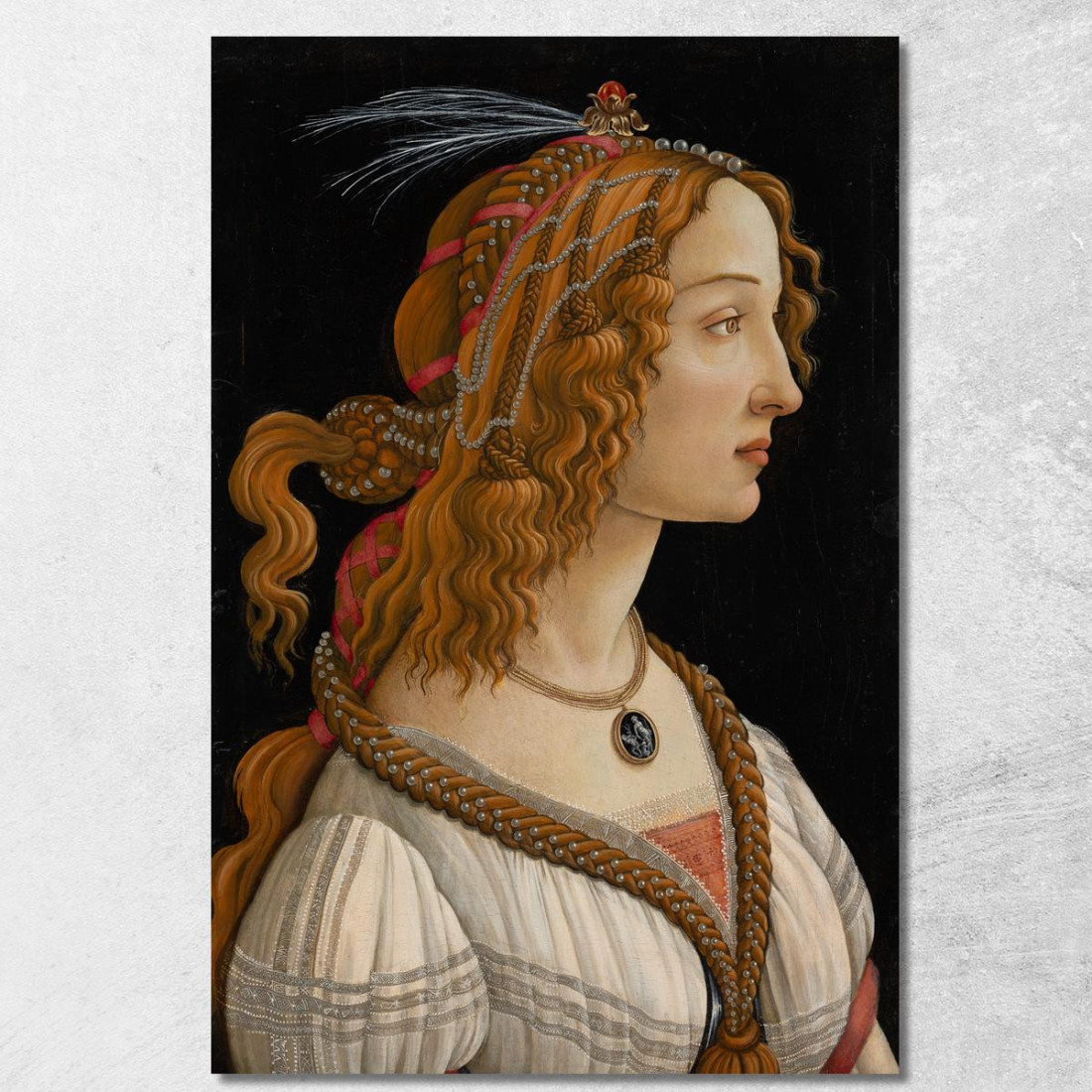 Portrait Of Simonetta Vespucci As Nymph Sandro Botticelli sbt29 quadro stampato su tela Portrait Of Simonetta Vespucci As Nymph Sandro Botticelli sbt29 quadro stampato su tela