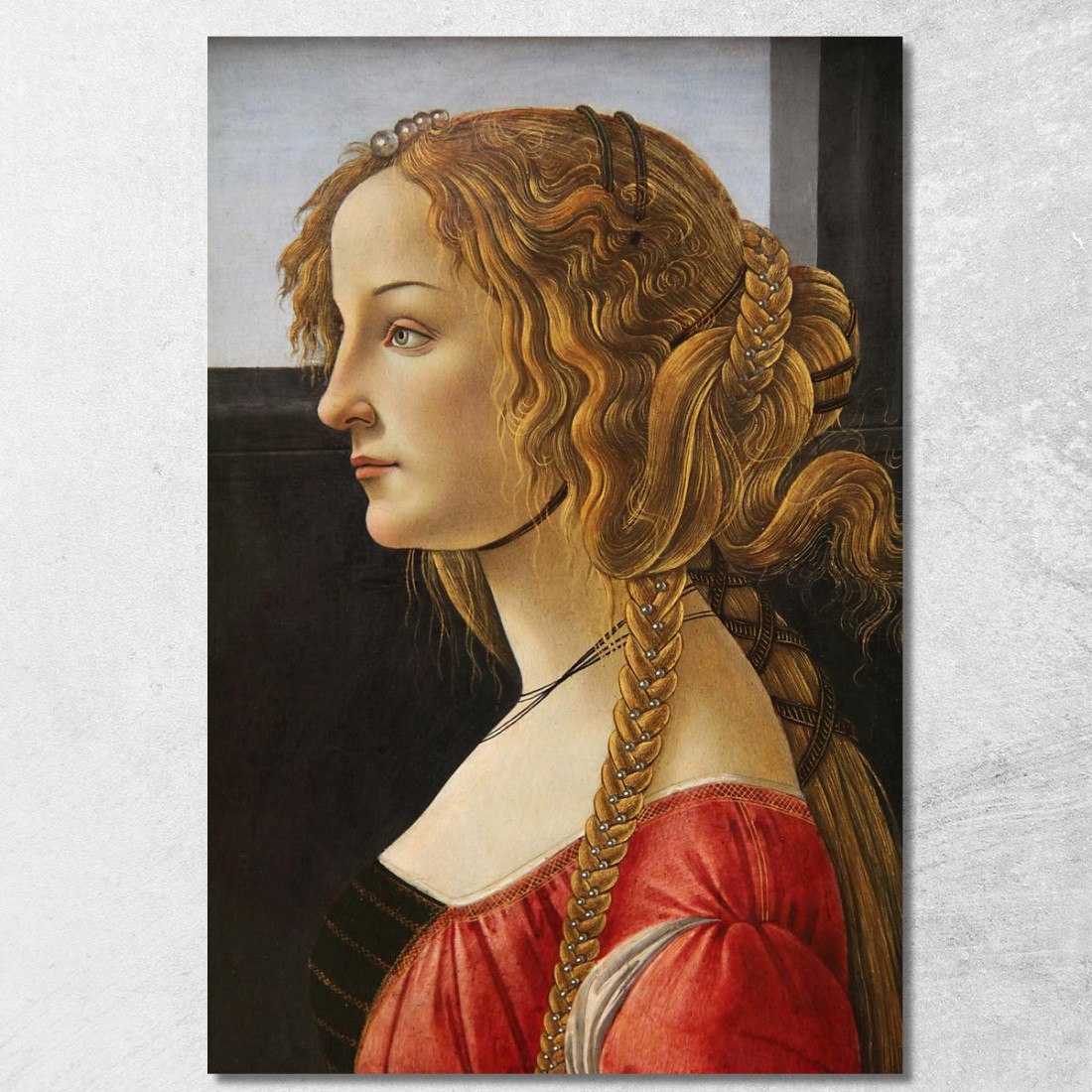 Sandro Botticelli Ritratto Di Profilo Di Una Ragazza Forse Simonetta Vespucci Sandro Botticelli sbt31 quadro stampato su tela Sandro Botticelli Ritratto Di Profilo Di Una Ragazza Forse Simonetta Vespucci Sandro Botticelli sbt31 quadro stampato su tela