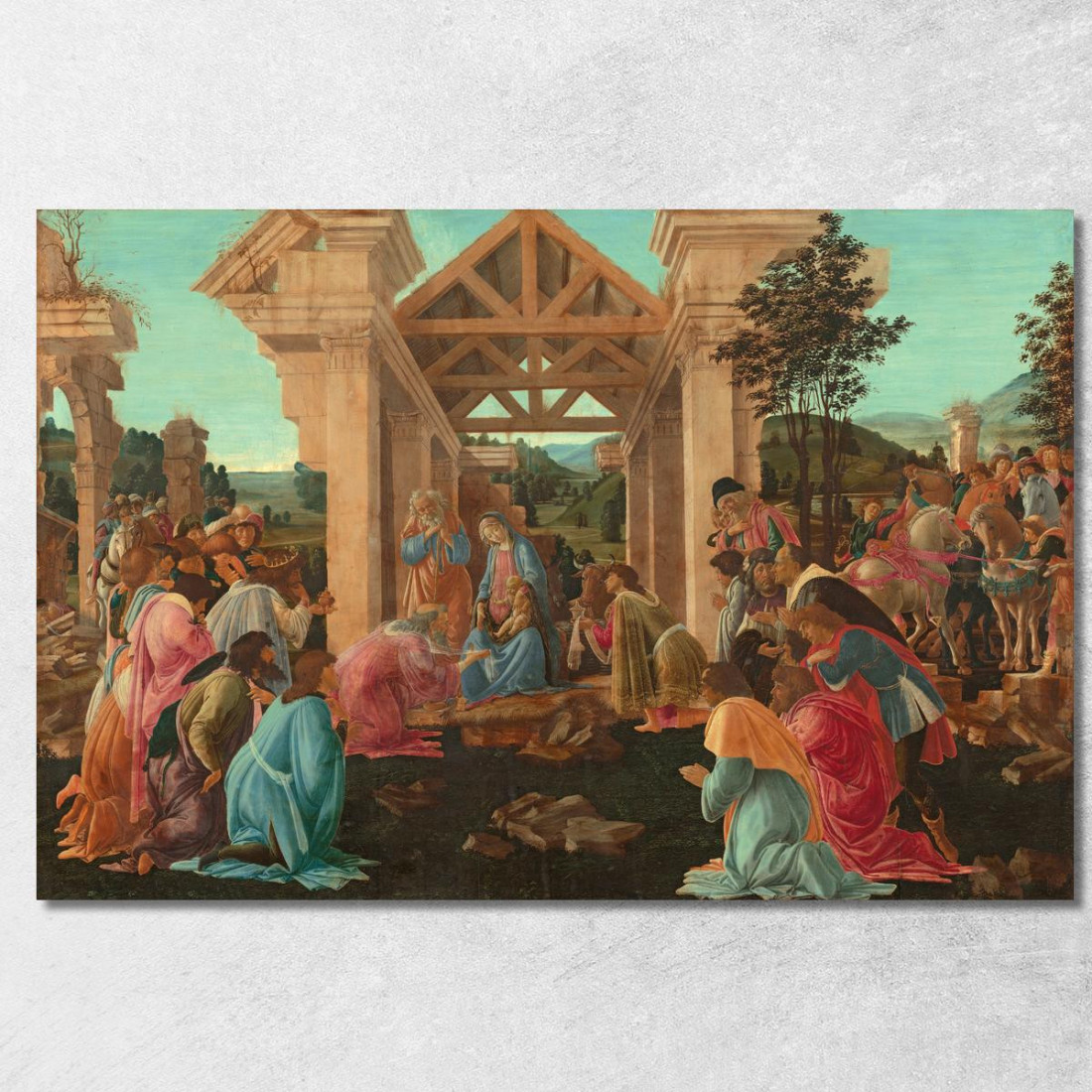 L'Adorazione Dei Magi Sandro Botticelli sbt35 quadro stampato su tela L'Adorazione Dei Magi Sandro Botticelli sbt35 quadro stampato su tela