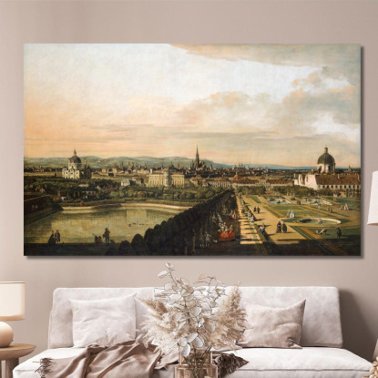 Vienna Vista Dal Palazzo Del Belvedere Canaletto cnl70 quadro stampato su tela