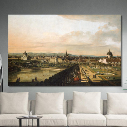 Vienna Vista Dal Palazzo Del Belvedere Canaletto cnl70 quadro stampato su tela