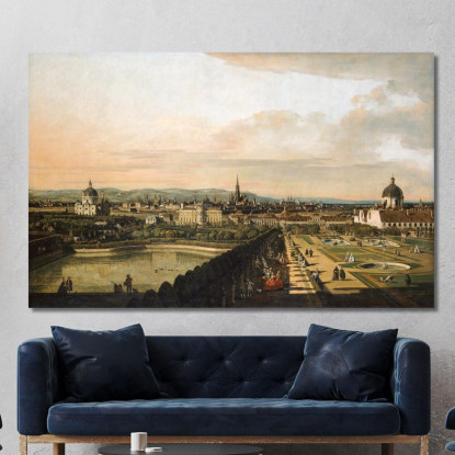 Vienna Vista Dal Palazzo Del Belvedere Canaletto cnl70 quadro stampato su tela