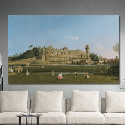 Castello Di Warwick Canaletto cnl77 quadro stampato su tela