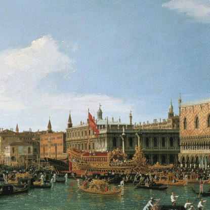 Ritorno Del Bucintoro Nel Giorno Dell'Ascensione Canaletto cnl78 quadro stampato su tela