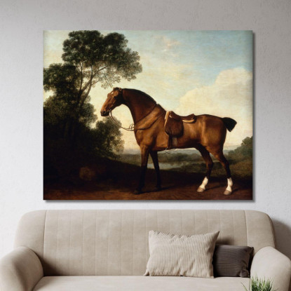 Un Cacciatore Della Baia Sellato George Stubbs gst5 quadro stampato su tela