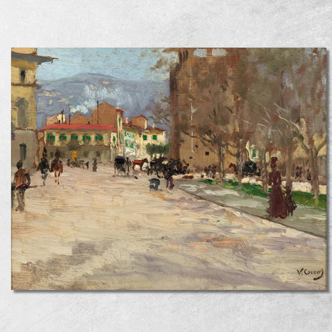 Firenze Porta A Prato Vittorio Matteo Corcos vmc13 quadro stampato su tela Firenze Porta A Prato Vittorio Matteo Corcos vmc13 quadro stampato su tela