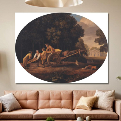 Lavoratori George Stubbs gst25 quadro stampato su tela