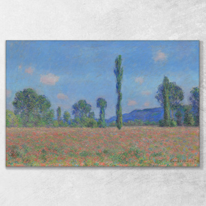 Giverny Campo Di Papaveri Claude Monet mnt294 quadro stampato su tela