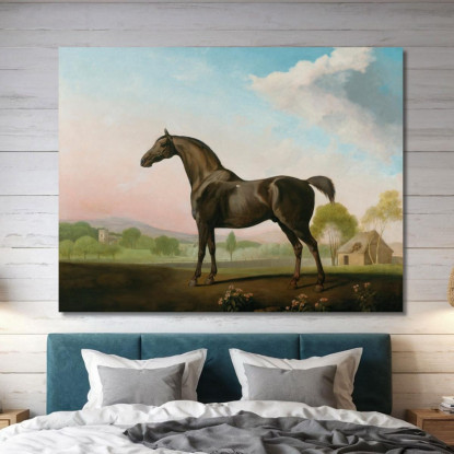 Il Dolce William Di Lord Grosvenor In Un Paesaggio George Stubbs gst27 quadro stampato su tela