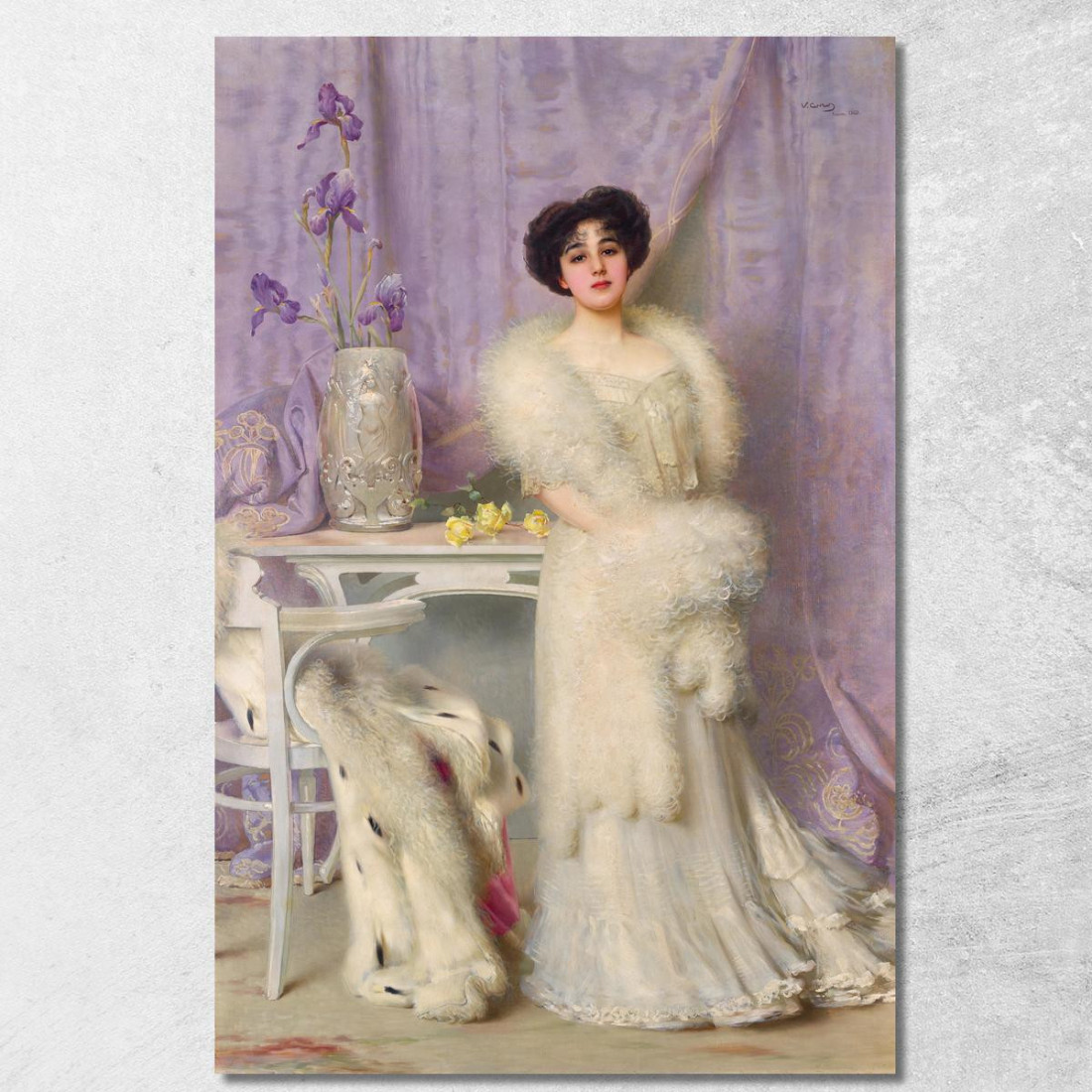 Ritratto Di Diana De La Bouchère Vittorio Matteo Corcos vmc26 quadro stampato su tela