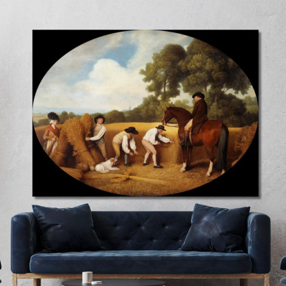 Mietitori George Stubbs gst35 quadro stampato su tela