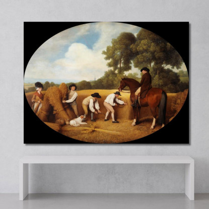 Mietitori George Stubbs gst35 quadro stampato su tela