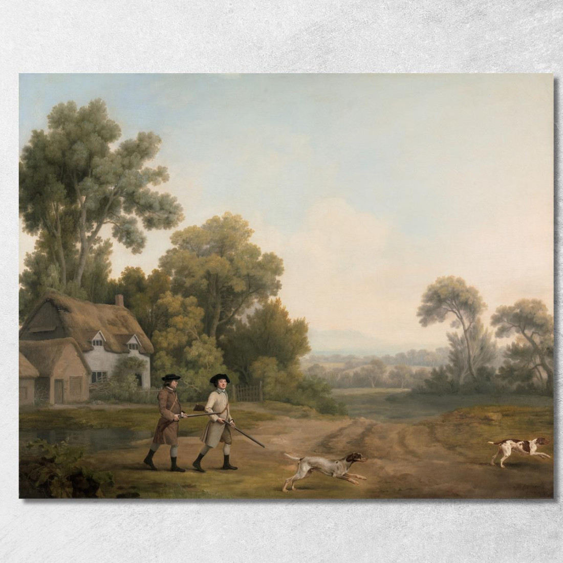 Due Gentiluomini Che Vanno A Sparare George Stubbs gst49 quadro stampato su tela Due Gentiluomini Che Vanno A Sparare George Stubbs gst49 quadro stampato su tela