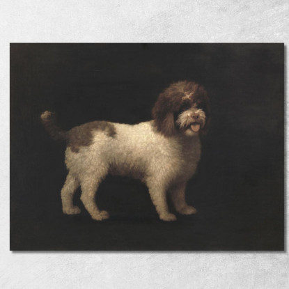 Spaniel D'Acqua George Stubbs gst54 quadro stampato su tela