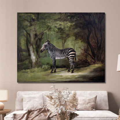 Zebra 1763 George Stubbs gst57 quadro stampato su tela