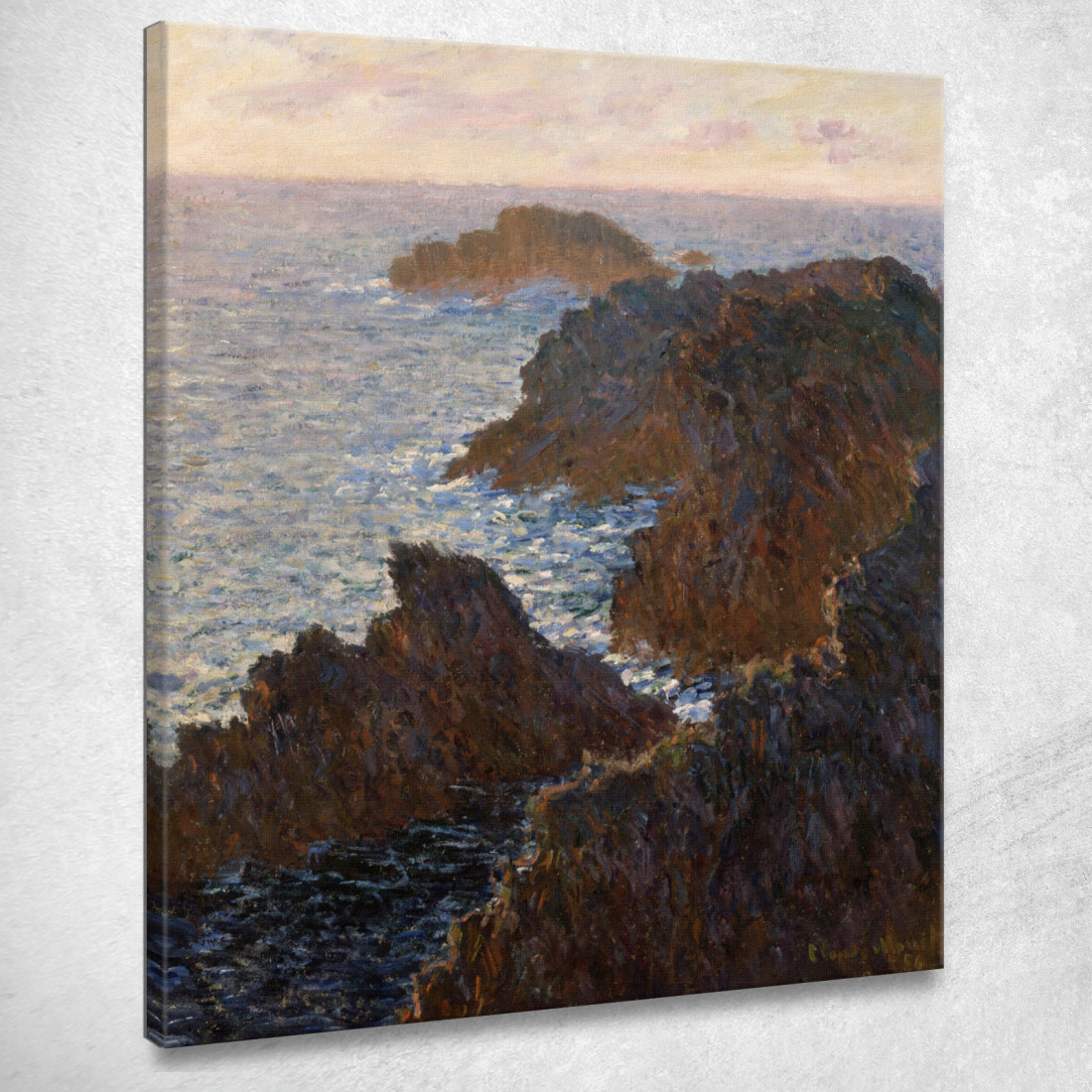 Rocce A Belle-Isle Port-Domois Claude Monet mnt300 quadro stampato su tela