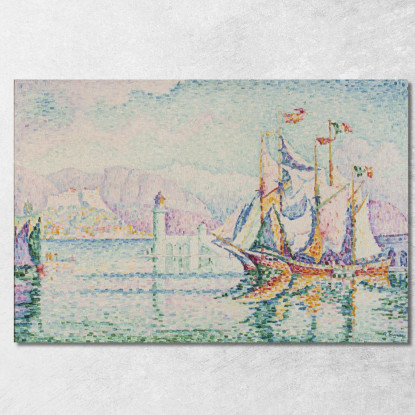 Antibes Mattina Paul Signac psn3 quadro stampato su tela