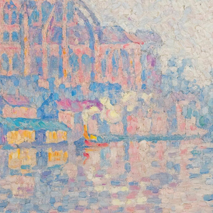 Auxerre La Riviere Paul Signac psn8 quadro stampato su tela