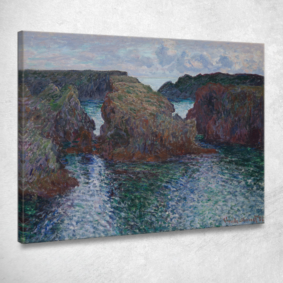 Rocce A Port-Goulphar Belle-Île Claude Monet mnt301 quadro stampato su tela Rocce A Port-Goulphar Belle-Île Claude Monet mnt301 quadro stampato su tela