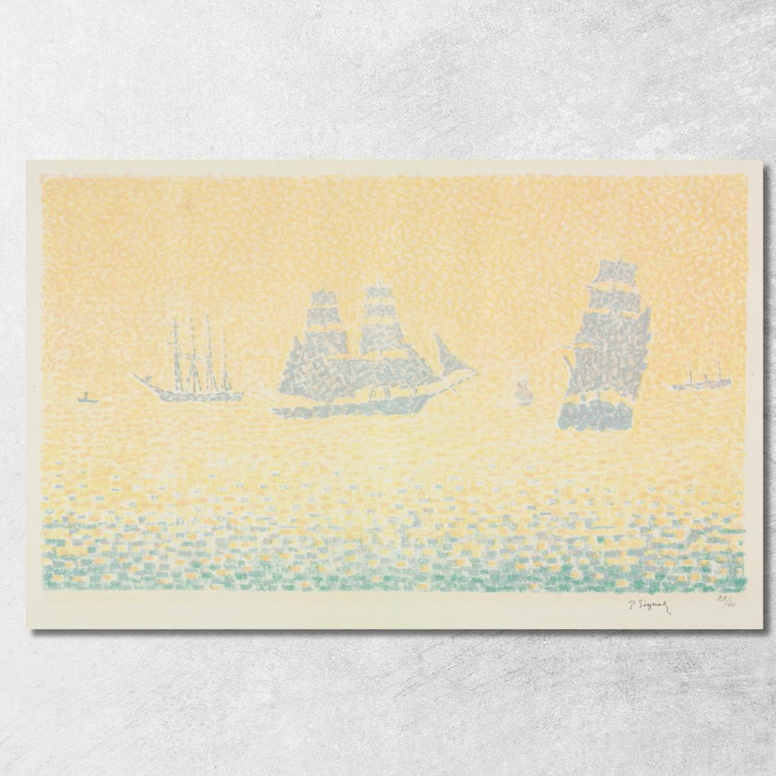 Barche Paul Signac psn14 quadro stampato su tela