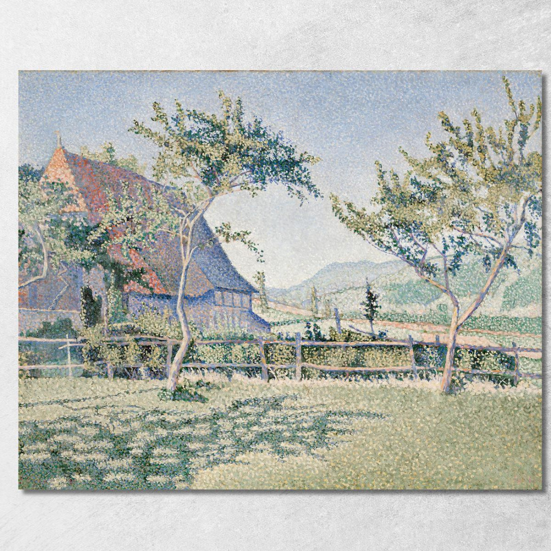 Comblat-Le-Château Il Prato Le Pré Opus 161 Paul Signac psn24 quadro stampato su tela Comblat-Le-Château Il Prato Le Pré Opus 161 Paul Signac psn24 quadro stampato su tela