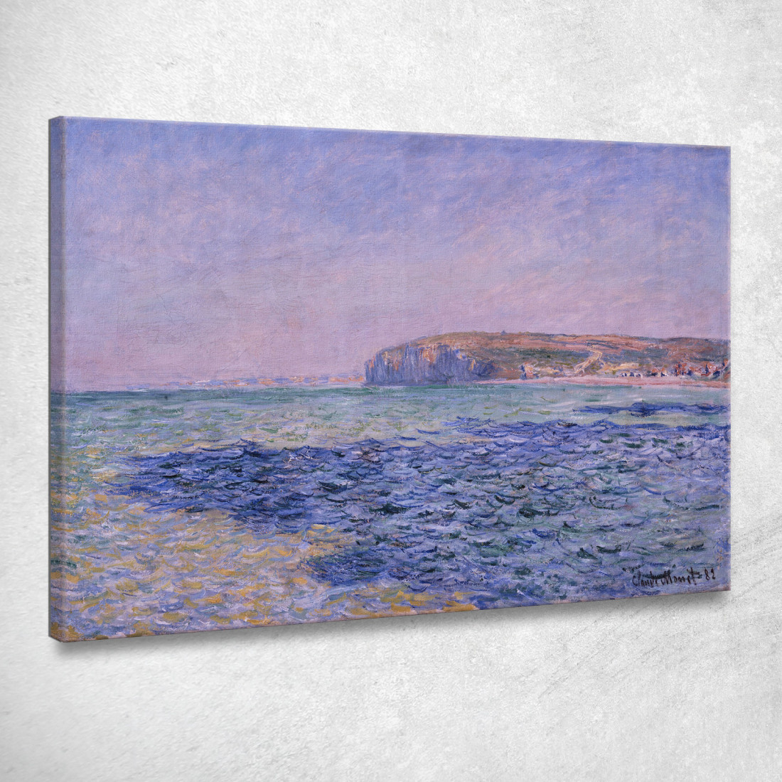 Ombre Sul Mare Le Scogliere Di Pourville Claude Monet mnt304 quadro stampato su tela Ombre Sul Mare Le Scogliere Di Pourville Claude Monet mnt304 quadro stampato su tela