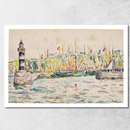 Groix Il Faro Paul Signac psn35 quadro stampato su tela