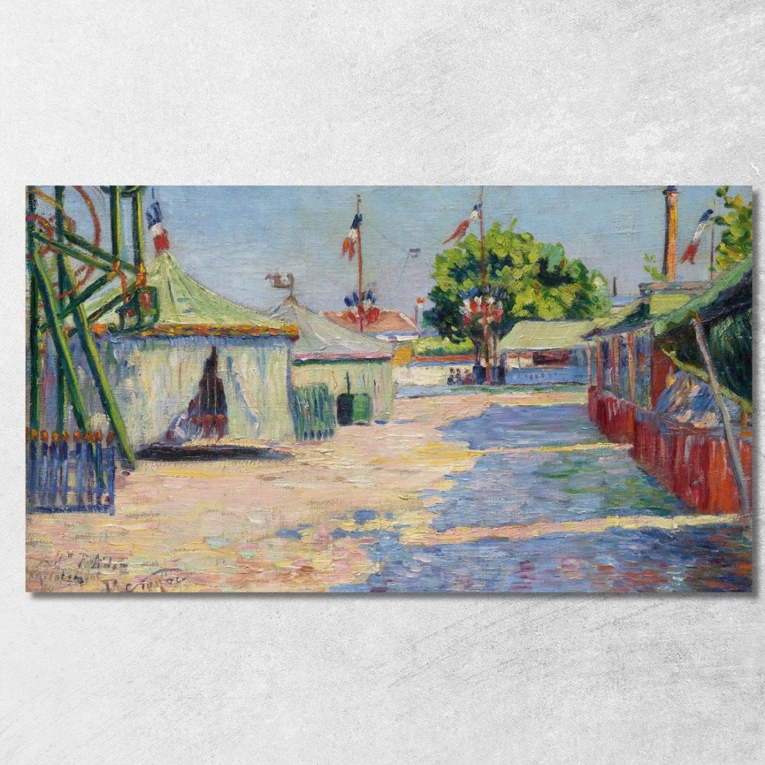 Il Festival Di Asnières Paul Signac psn41 quadro stampato su tela Il Festival Di Asnières Paul Signac psn41 quadro stampato su tela