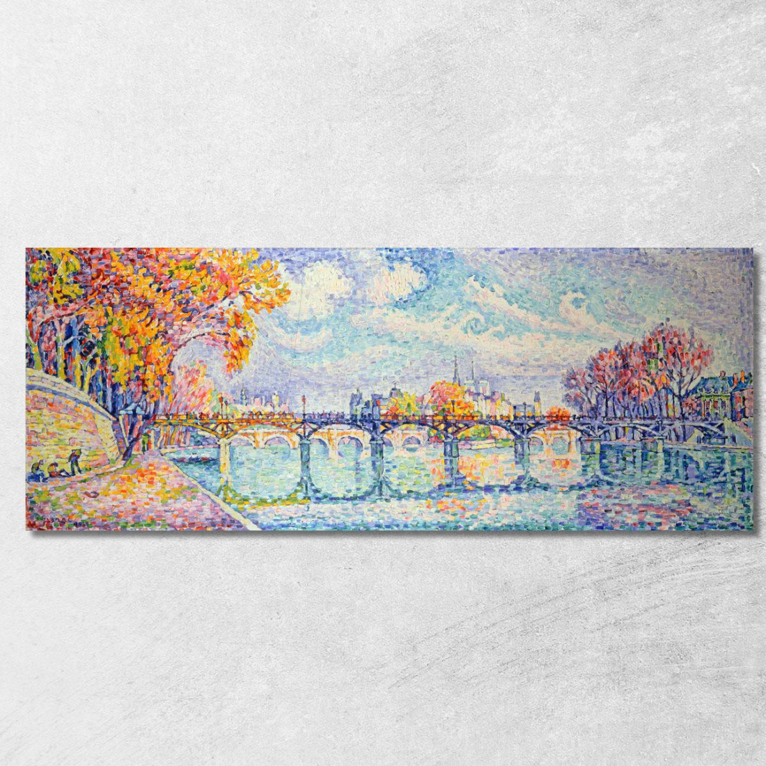 Il Ponte Delle Arti Paul Signac psn47 quadro stampato su tela Il Ponte Delle Arti Paul Signac psn47 quadro stampato su tela