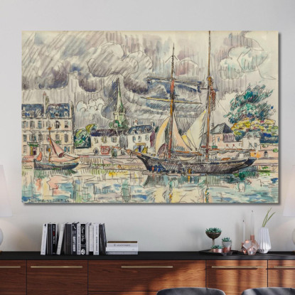 Il Porto Di Paimpol Paul Signac psn50 quadro stampato su tela