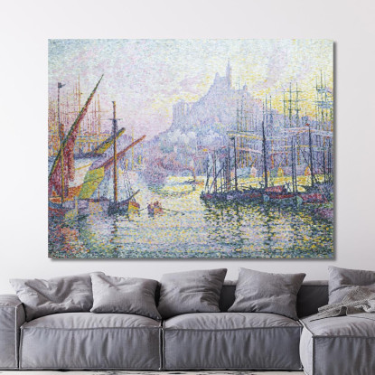 Notre Dame De La Garde La Buona Madre Marsiglia Paul Signac psn67 quadro stampato su tela
