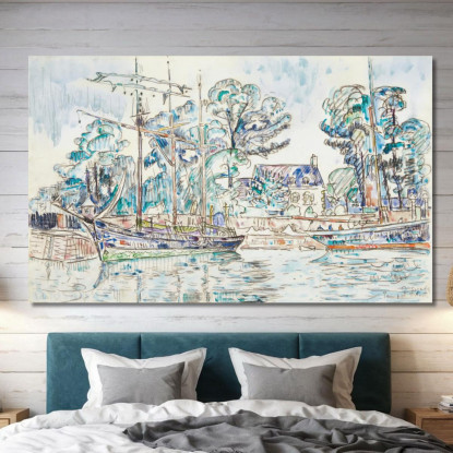 Paimpol Le Fanny Crossfield Paul Signac psn68 quadro stampato su tela