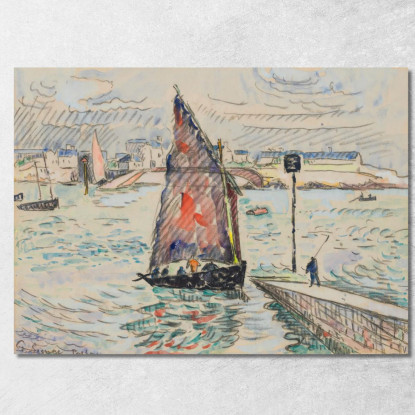 Porto Luigi Paul Signac psn85 quadro stampato su tela