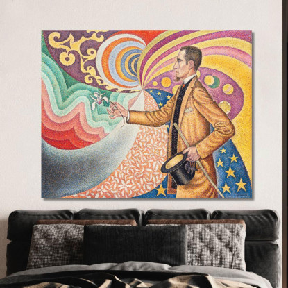 Ritratto Di Felice Feneon Paul Signac psn86 quadro stampato su tela