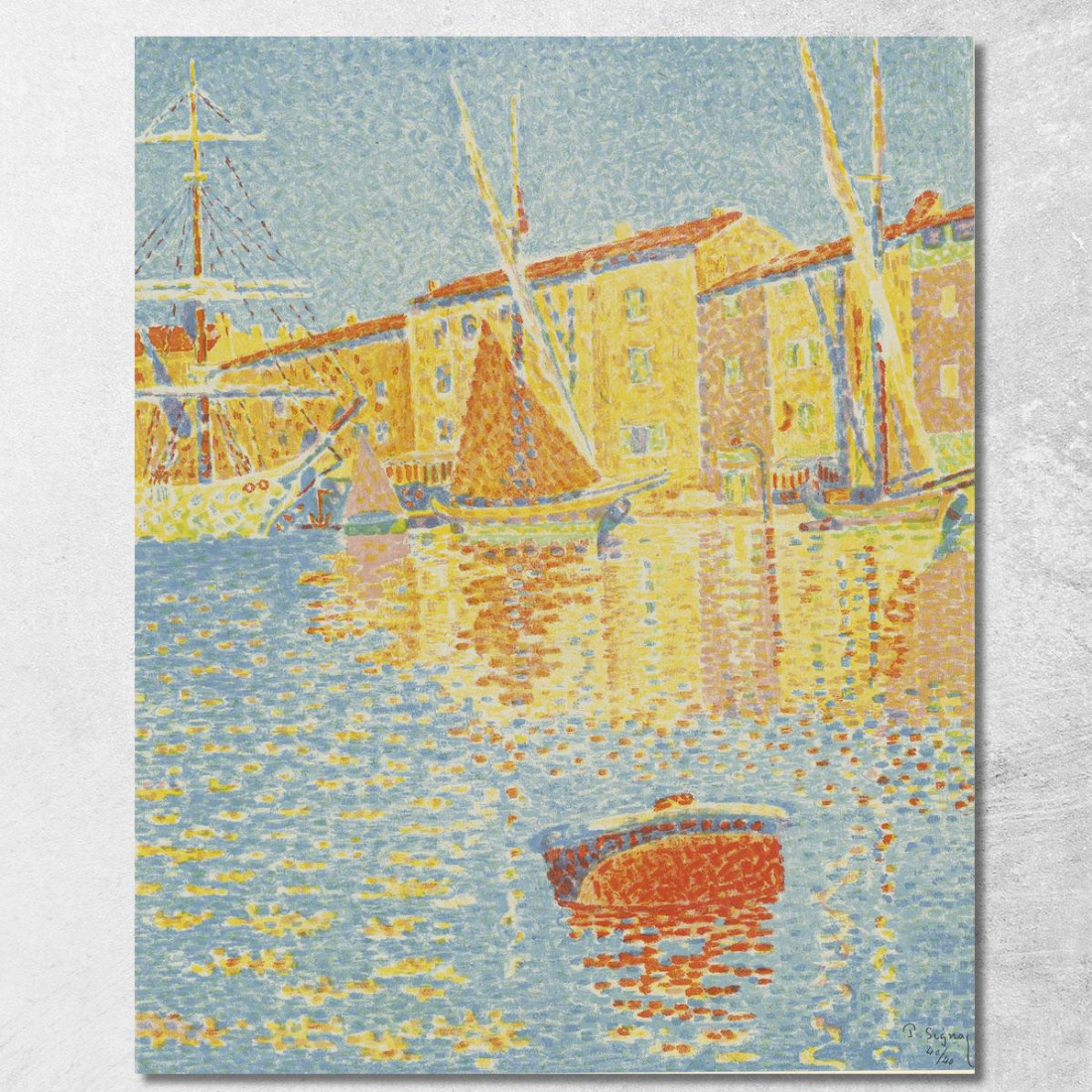 La Boa Paul Signac psn113 quadro stampato su tela La Boa Paul Signac psn113 quadro stampato su tela