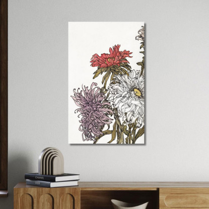 Crisantemi Julie de Graag jdg9 quadro stampato su tela