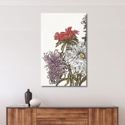 Crisantemi Julie de Graag jdg9 quadro stampato su tela