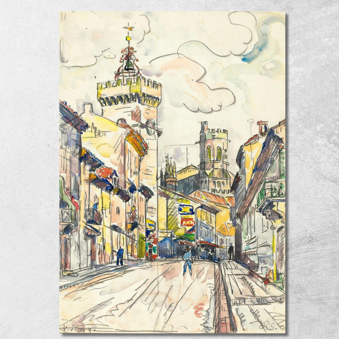Stagni Paul Signac psn129 quadro stampato su tela Stagni Paul Signac psn129 quadro stampato su tela