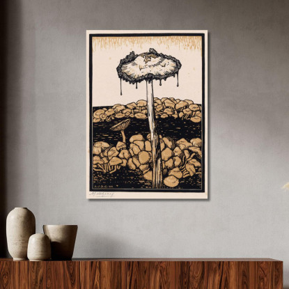 Fungo Gocciolante Julie de Graag jdg19 quadro stampato su tela