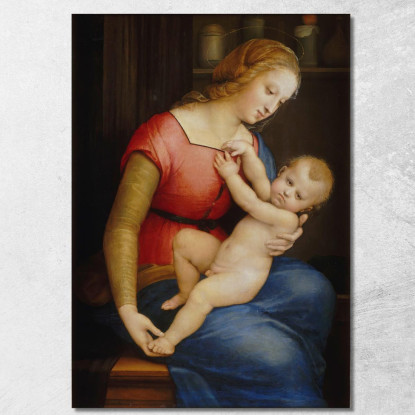 La Madonna Della Casa D'Orleans Raffaello Sanzio rph12 quadro stampato su tela