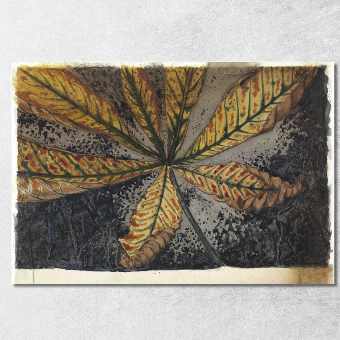 Foglia Di Castagno Julie de Graag jdg33 quadro stampato su tela Foglia Di Castagno Julie de Graag jdg33 quadro stampato su tela
