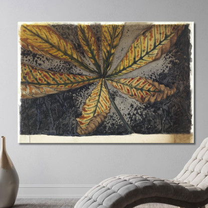 Foglia Di Castagno Julie de Graag jdg33 quadro stampato su tela