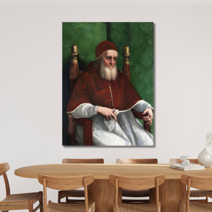 Ritratto Di Papa Giulio Ii Raffaello Sanzio rph27 quadro stampato su tela