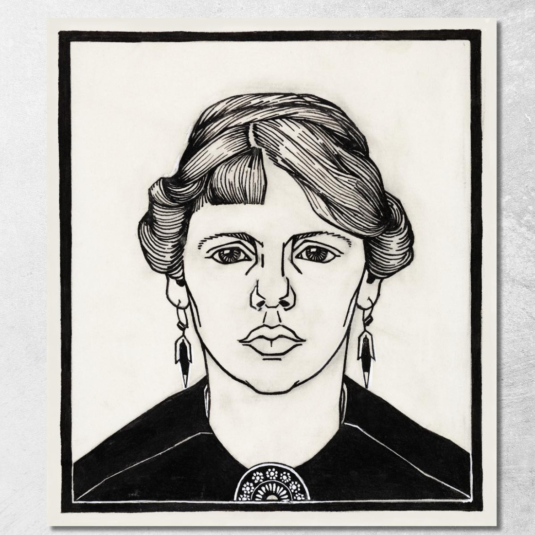 Ritratto Di Una Donna Julie de Graag jdg45 quadro stampato su tela Ritratto Di Una Donna Julie de Graag jdg45 quadro stampato su tela